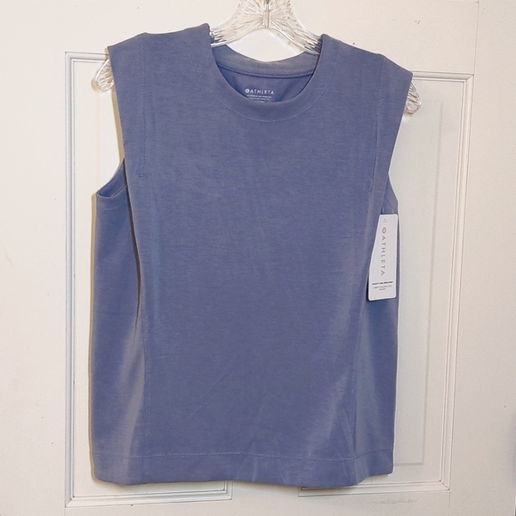 NWT Athleta lavender Seasoft tank sweatshirt, size XS - Picture 3 of 7